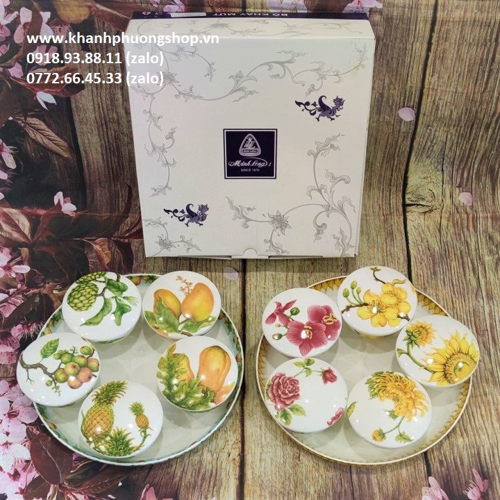 khay mứt sứ Minh Long - khay mứt sứ