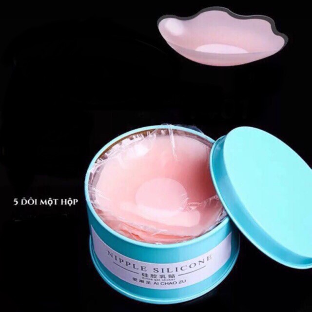 [HCM]HỘP 5 ĐÔI DÁN NHŨ HOA SILICON (DÁN NGỰC DÁN TI)