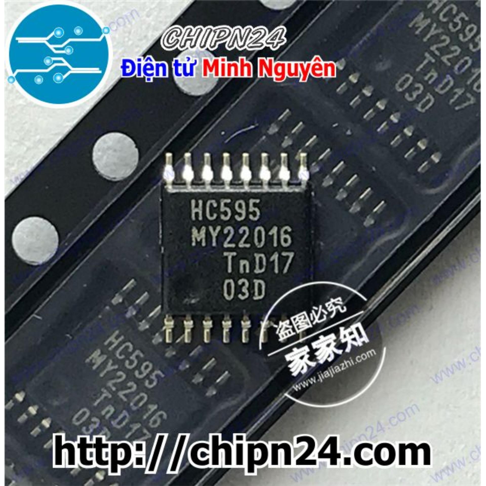 [2 con] (SOP) IC Dán HC595 TSSOP-16 (SMD) (74HC595PW SN74HC595PWR 74595)