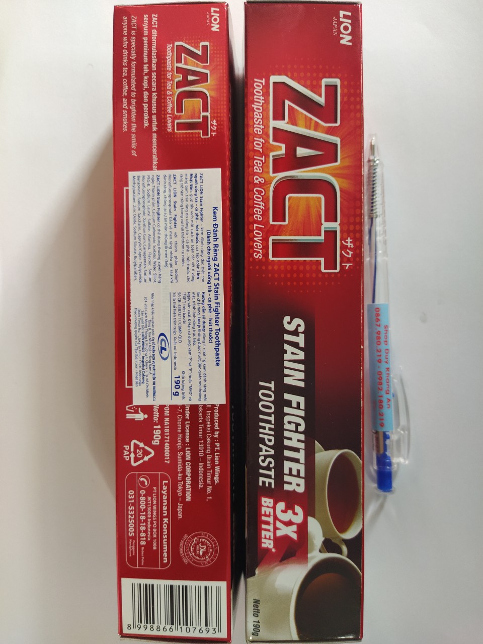 [HCM]Kem đánh răng Zact 190g nhập khẩu Indonesia