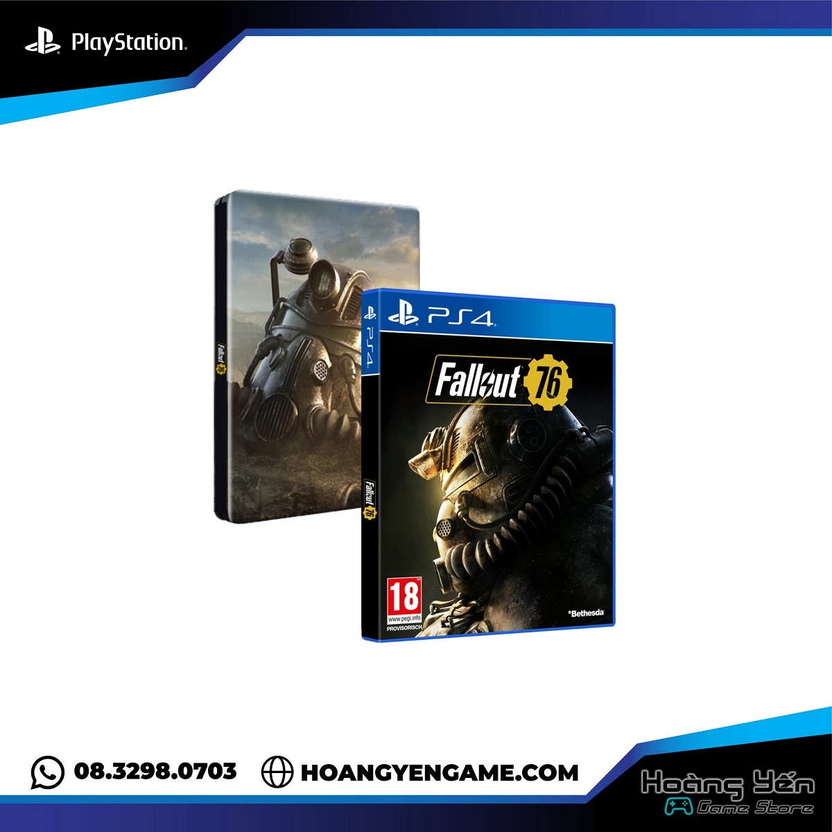 Đĩa game Fallout 76 Steelbook PS4