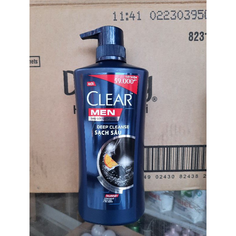 Dầu gội sạch gàu Clear Men Deep Cleanse sạch sâu 650ml