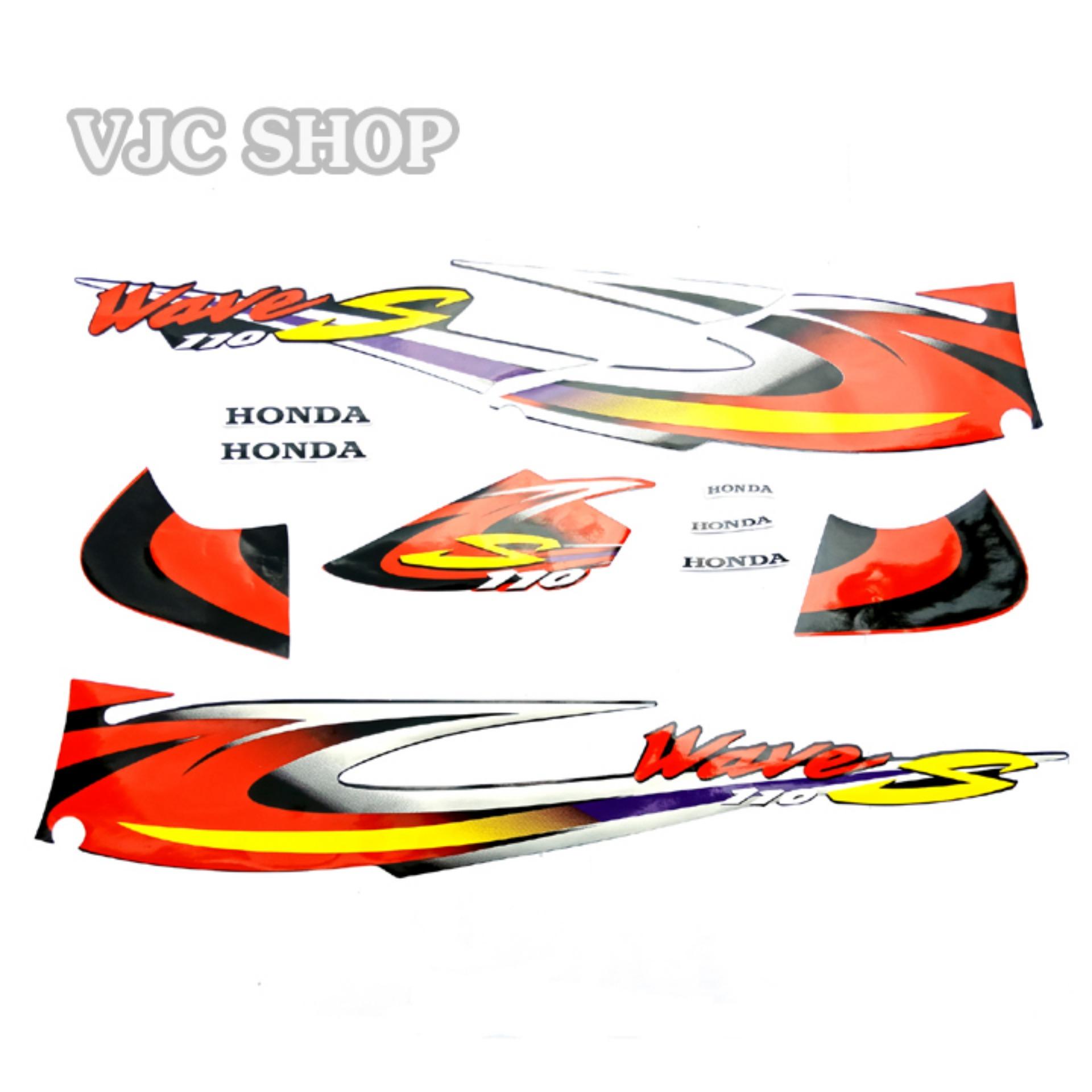 Bộ decal xe Wave 110 màu đen