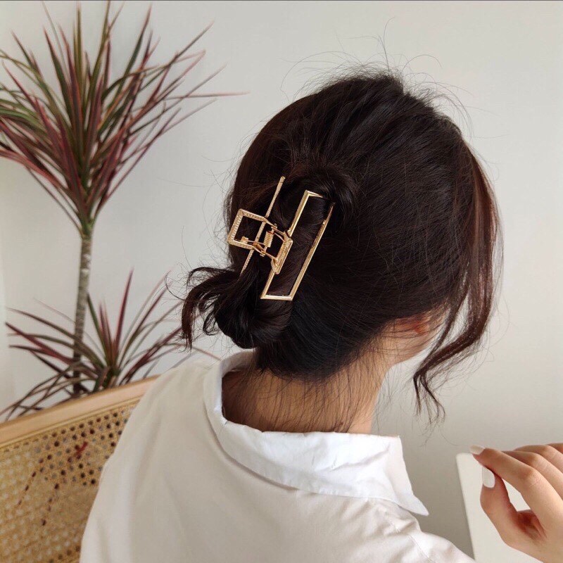kẹp tóc mạ vàng hàn quốc
