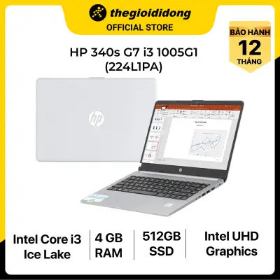 Laptop HP 340s G7 i3 1005G1/4GB/512GB/14