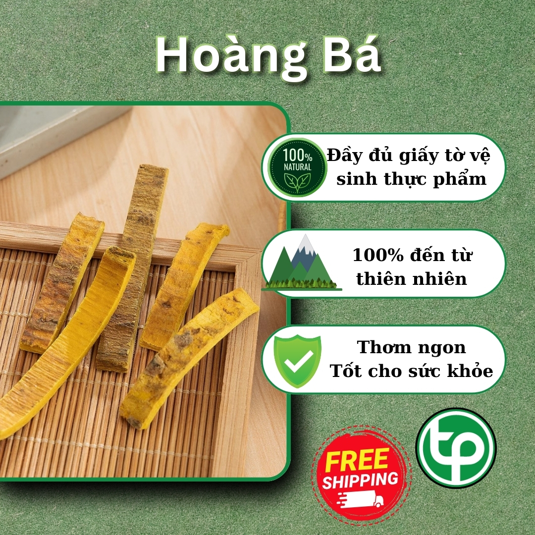 [Hàng công ty] Hoàng bá sấy khô 500g -  Tấn Phát - Chuyên dùng để pha trà và sắc nước uống