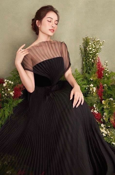 Đầm maxi dự tiệc dập ly