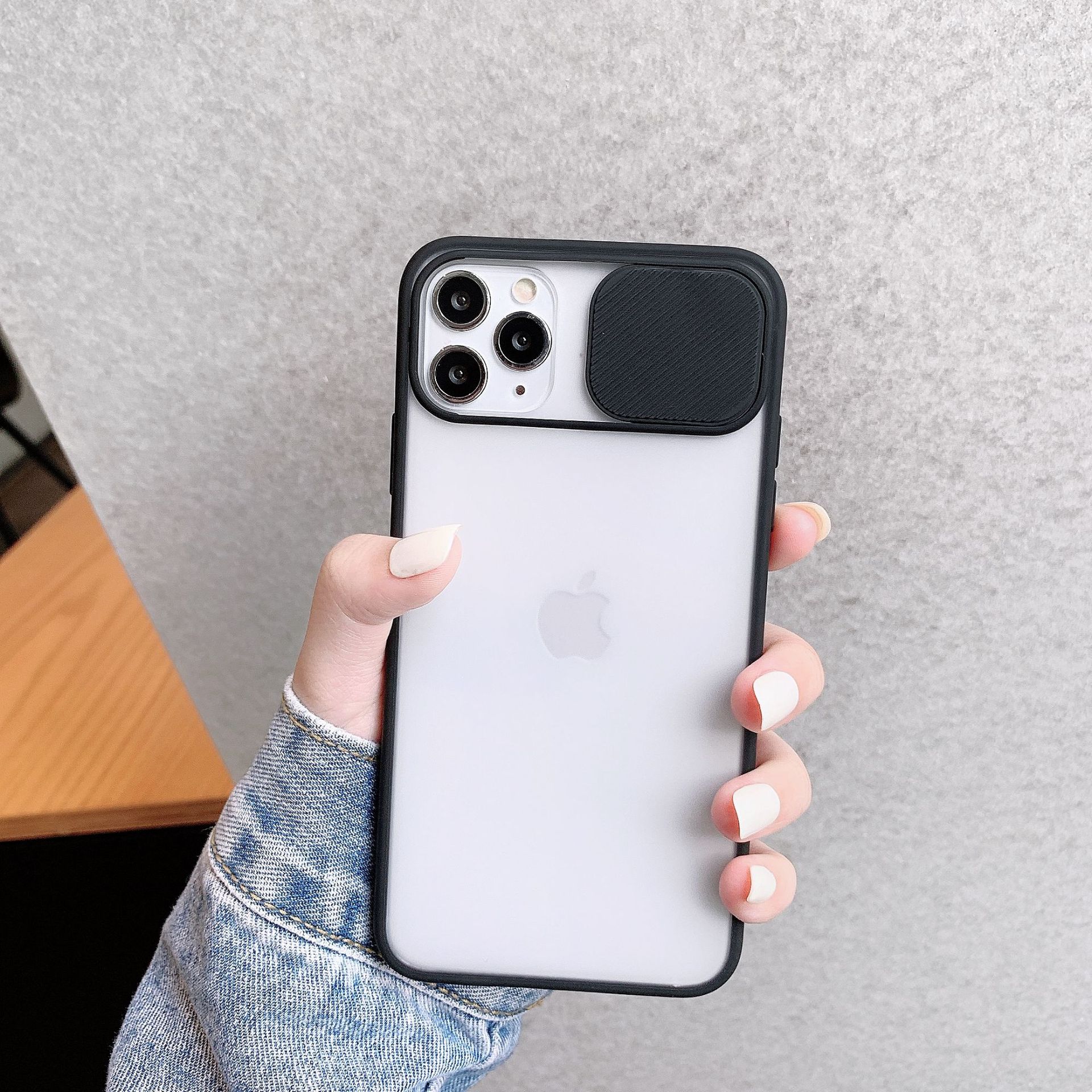 Ốp Lưng Nhám Bảo Vệ Camera - Có Nắp Trượt