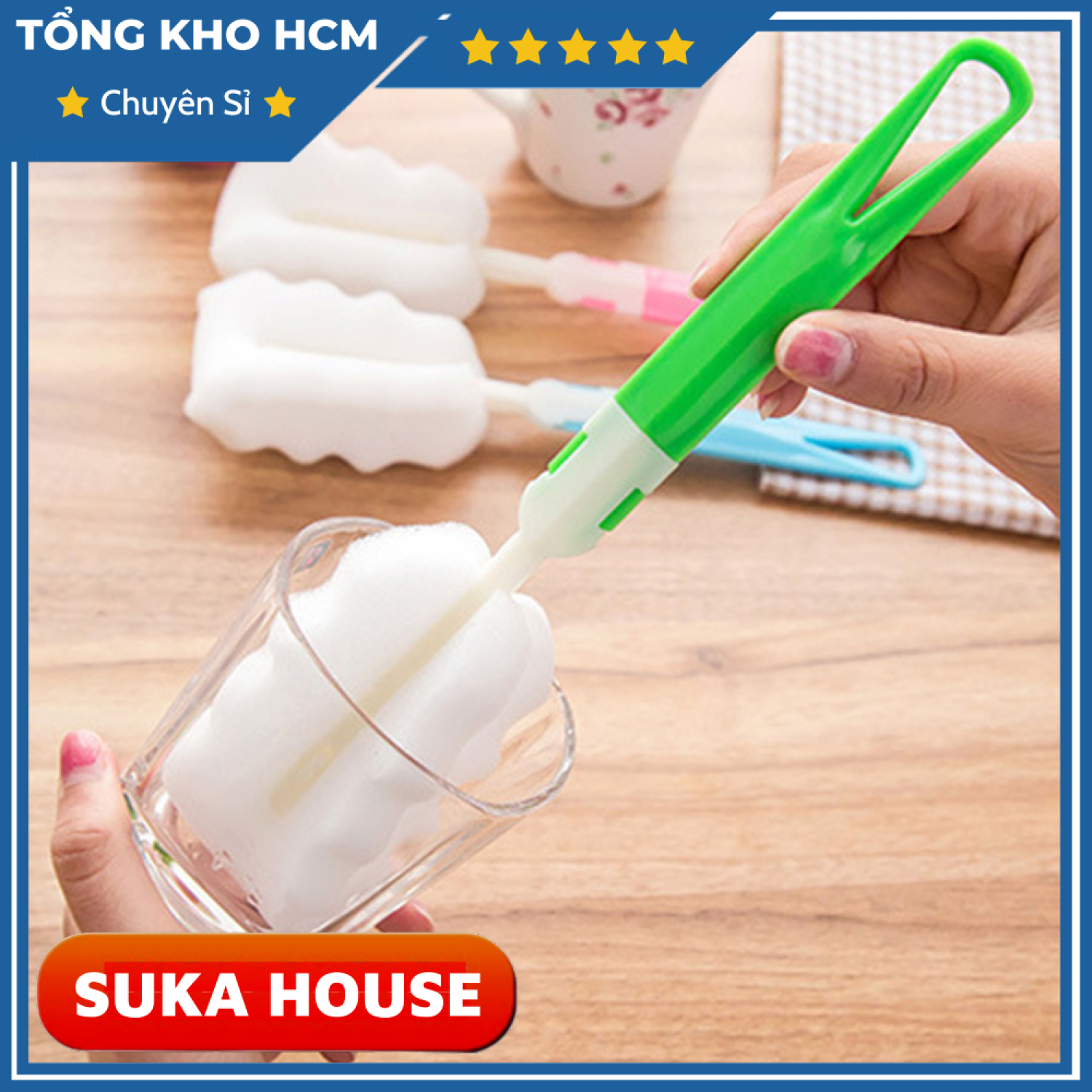 {HCM-RẺ VÔ ĐỐI} Cọ Rửa Bình Nước Ly Nước Bình Giữ Nhiệt Bình Sữa GẤP GỌN Đa Năng H176