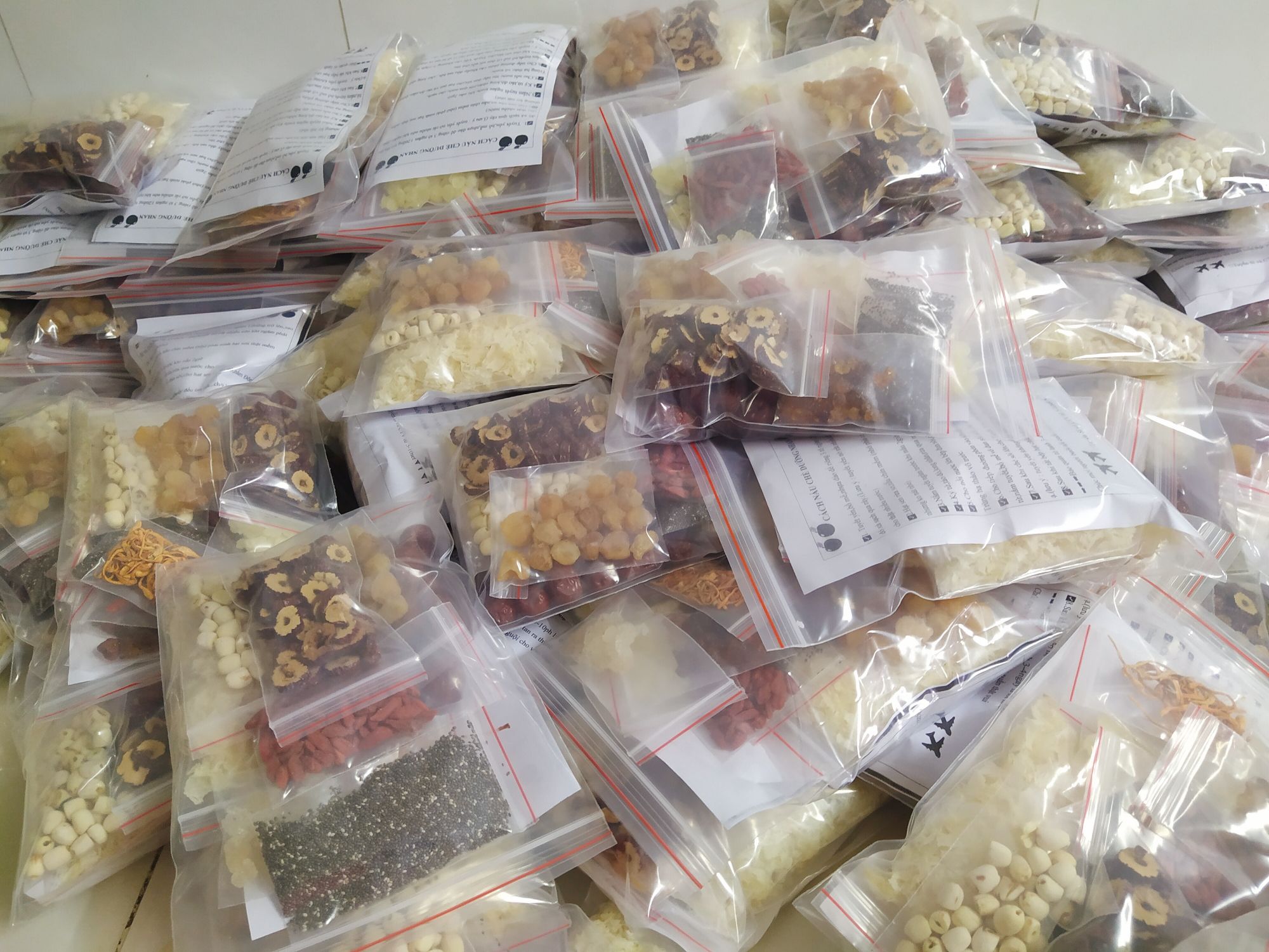 combo 20  set chè dưỡng nhan 500g