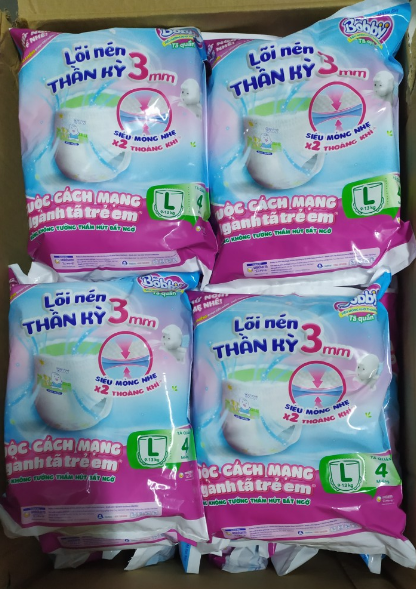 Tã quần Bobby size L ( 1 gói _ 4 miếng)