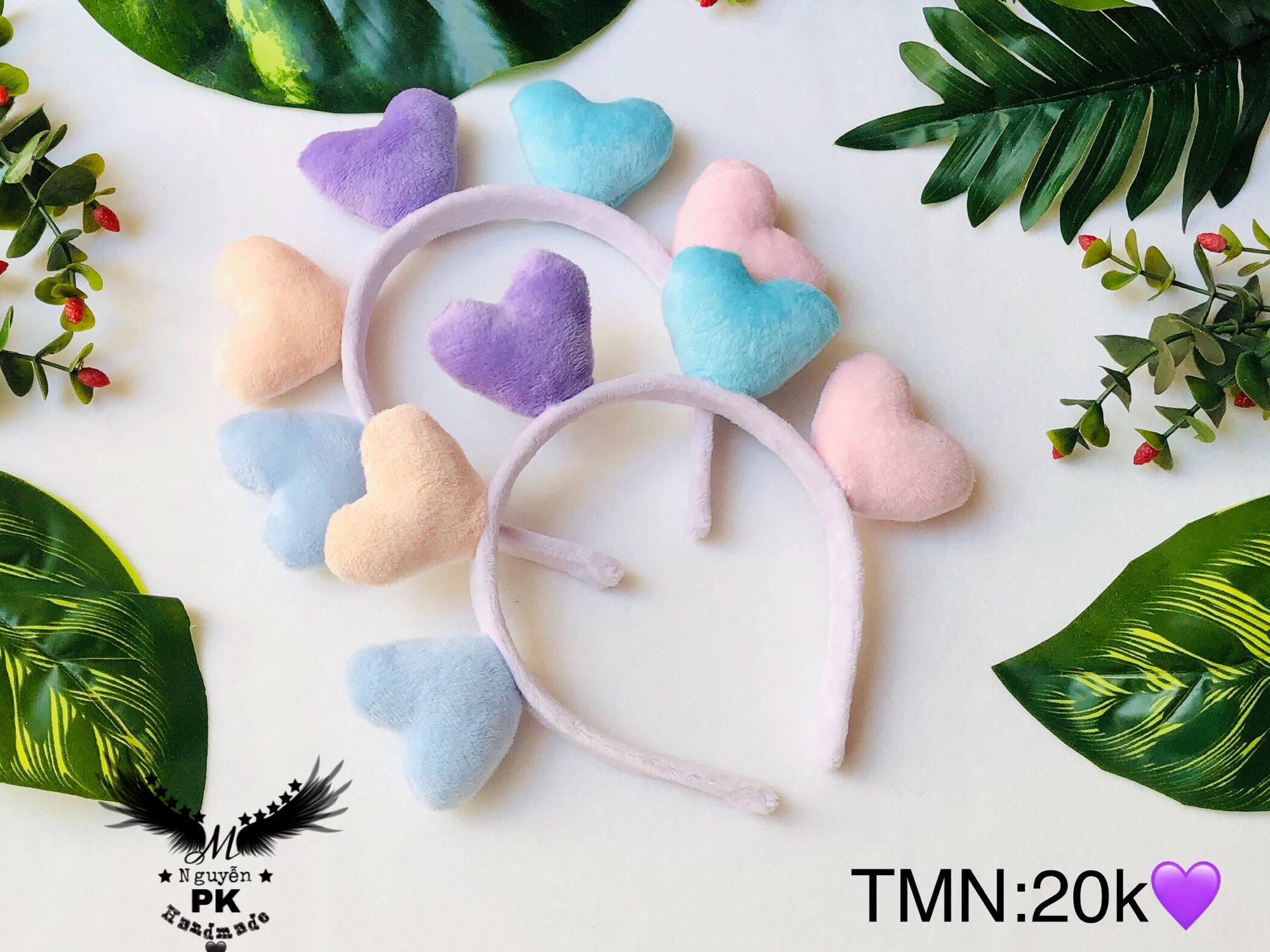 [HCM]Băng đô càu tóc tim 5 màu