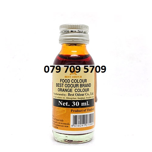Màu Thực Phẩm Best Odour Chai 30ml - Màu Cam