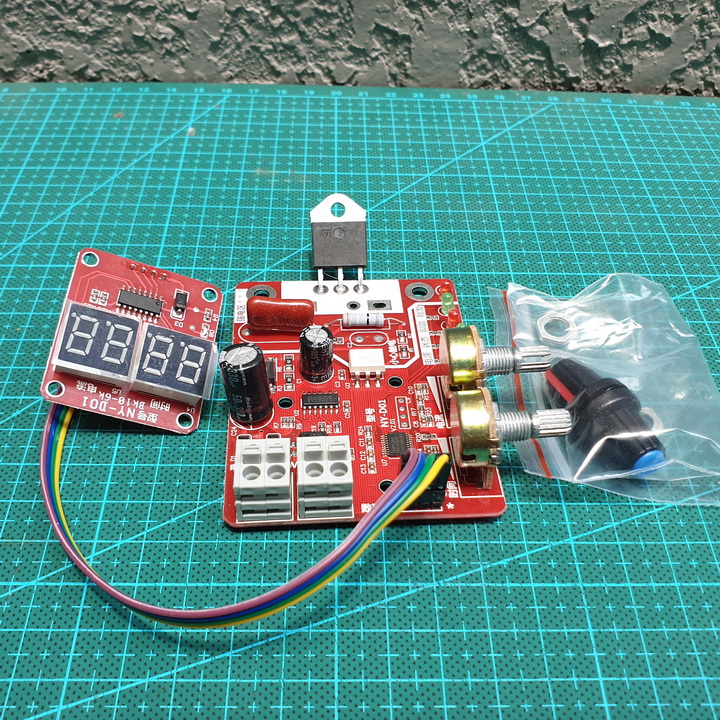 Mạch timer máy hàn cell pin NY-D01, máy hàn điểm chịu dòng 40A/100A.