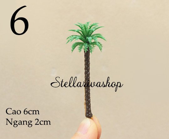 [HCM]Mô hình Cây dừa các loại trang trí tiểu cảnh thủy sinh terrarium chậu cây cảnh sen đá bánh kem xương rồng