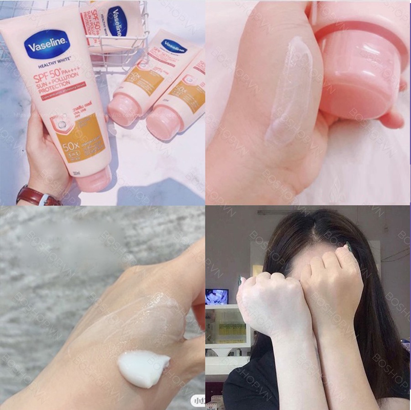 [HCM]Dưỡng thể Vaseline 50x SPF 50++ 320ml thái lan