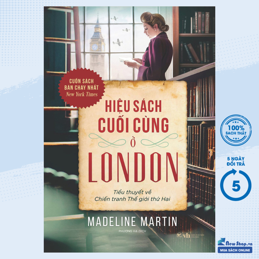 Sách - hiệu sách cuối cùng ở london - tiểu thuyết về chiến tranh thế giới thứ hai - newshop