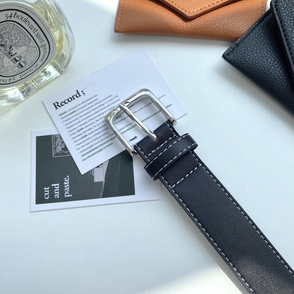 Thắt lưng mặt vuông phong cách hiện đại Modleaf Modern square belt Hàn Quốc