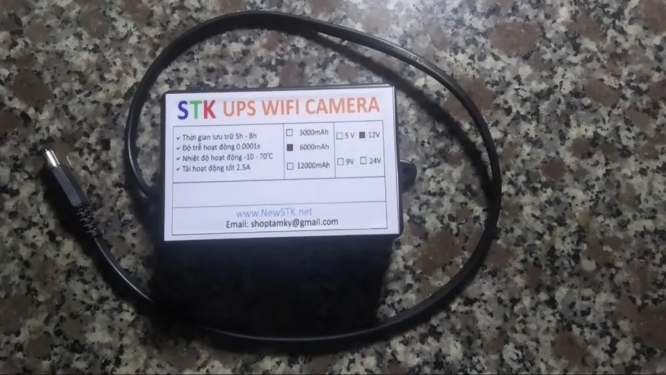 UPS Wifi, UPS Camera, UPS 12V - STK