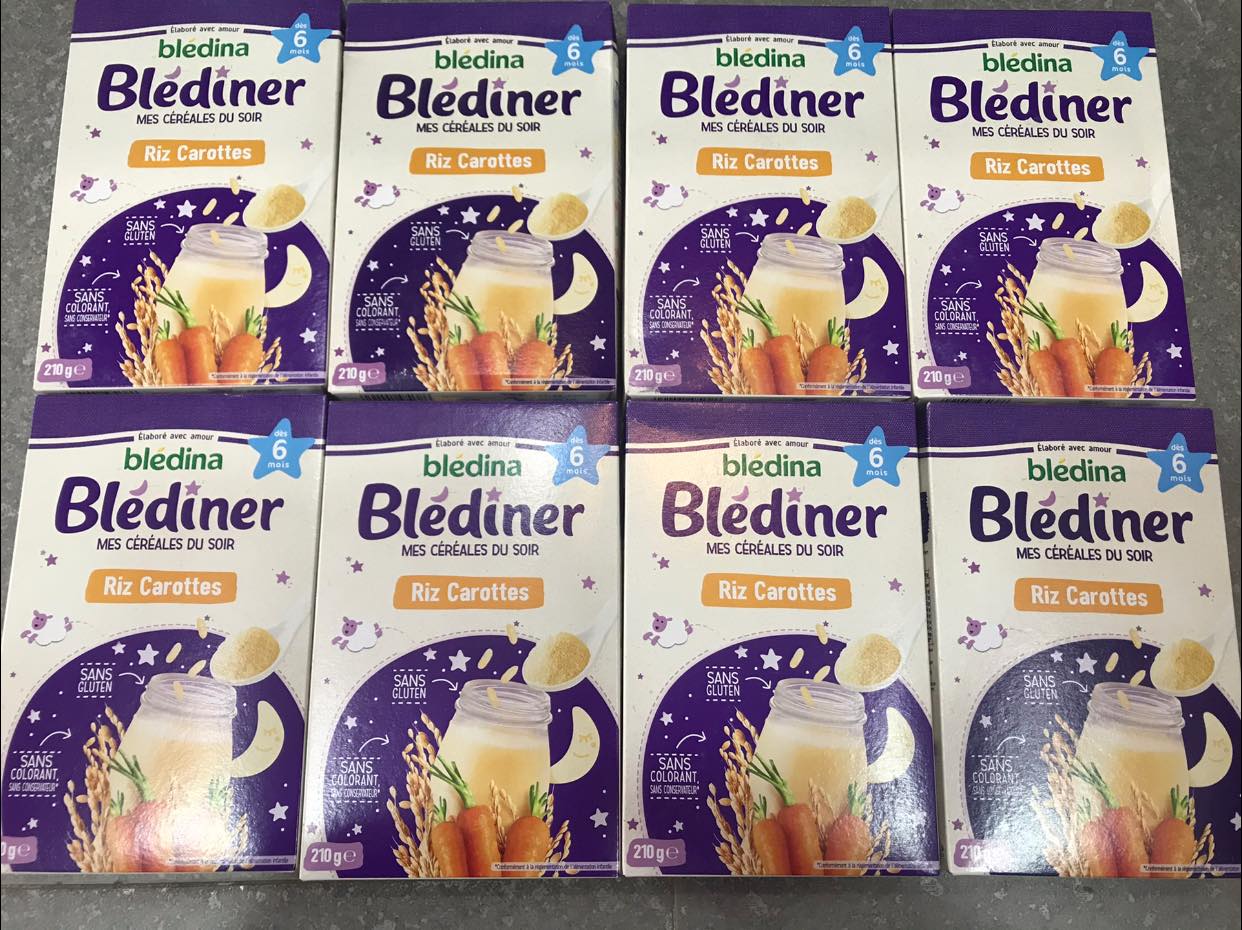 Bột lắc Bledina vị Cà rốt đêm cho bé từ 6m