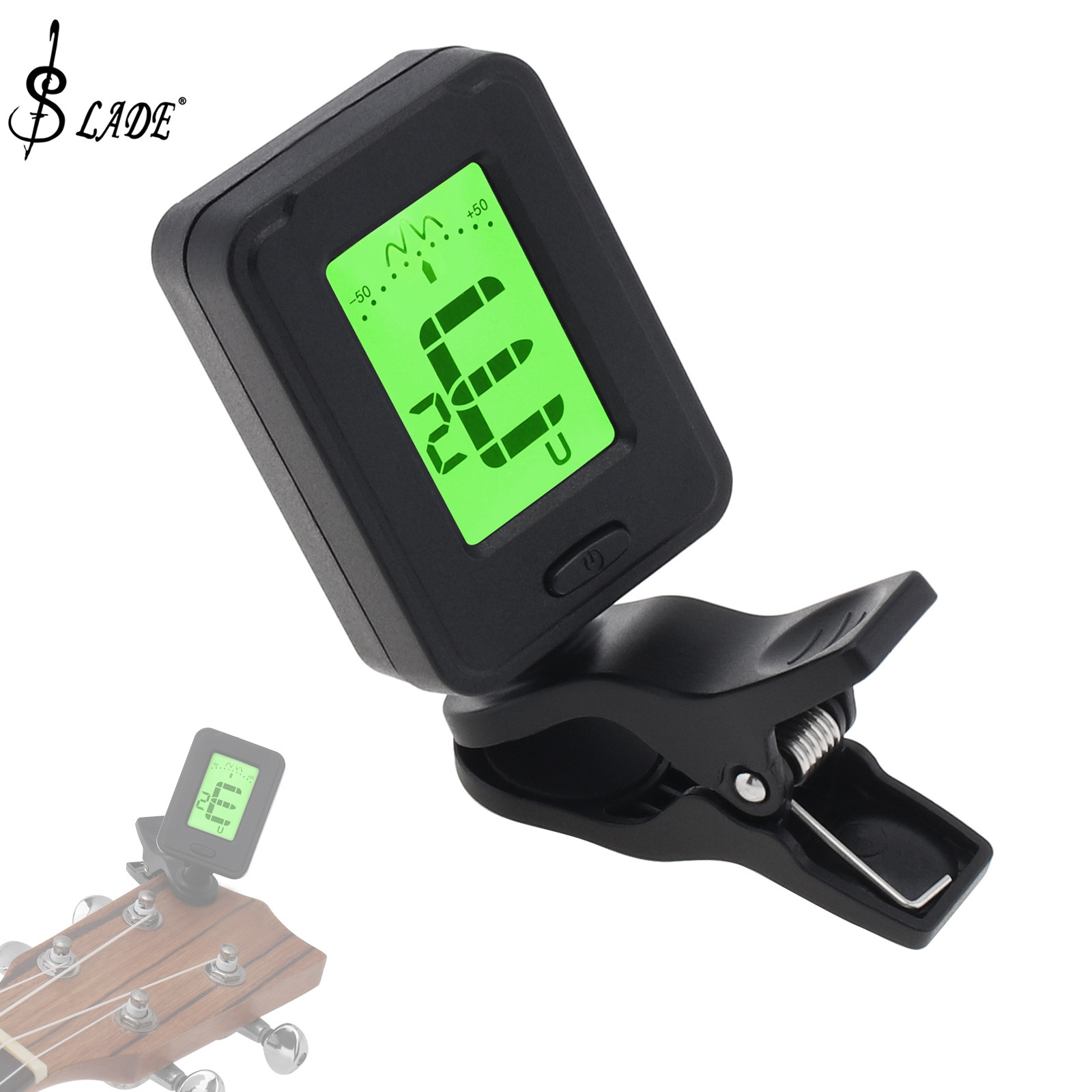 SLADE Universal Guitar Tuner Clip-on Chromatic Digital Tuner LCD Display Mini Size Tuner for Guitar Ukulele Violin Bass Chromatic