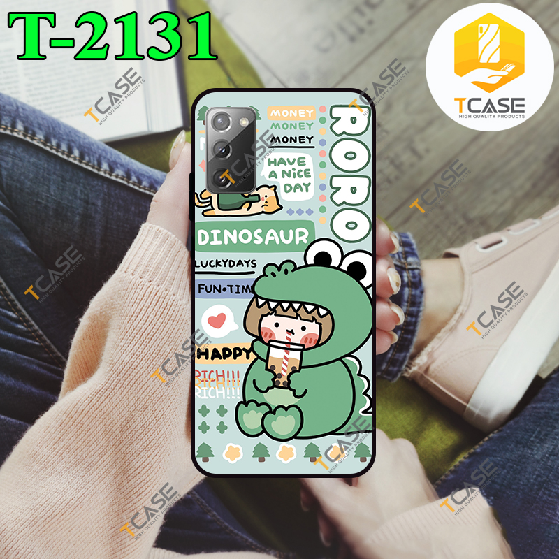 [HCM]Ốp lưng SamSung Galaxy Note 20 in hình Khủng Long Xanh Cute Phần C