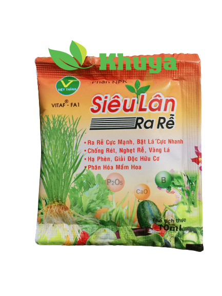 2 gói Phân bón Vietaf NPK Siêu lân Ra rễ 10ml