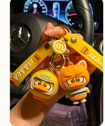 Móc Chìa Khóa Vịt Vàng Cá Tính Dễ Thương
