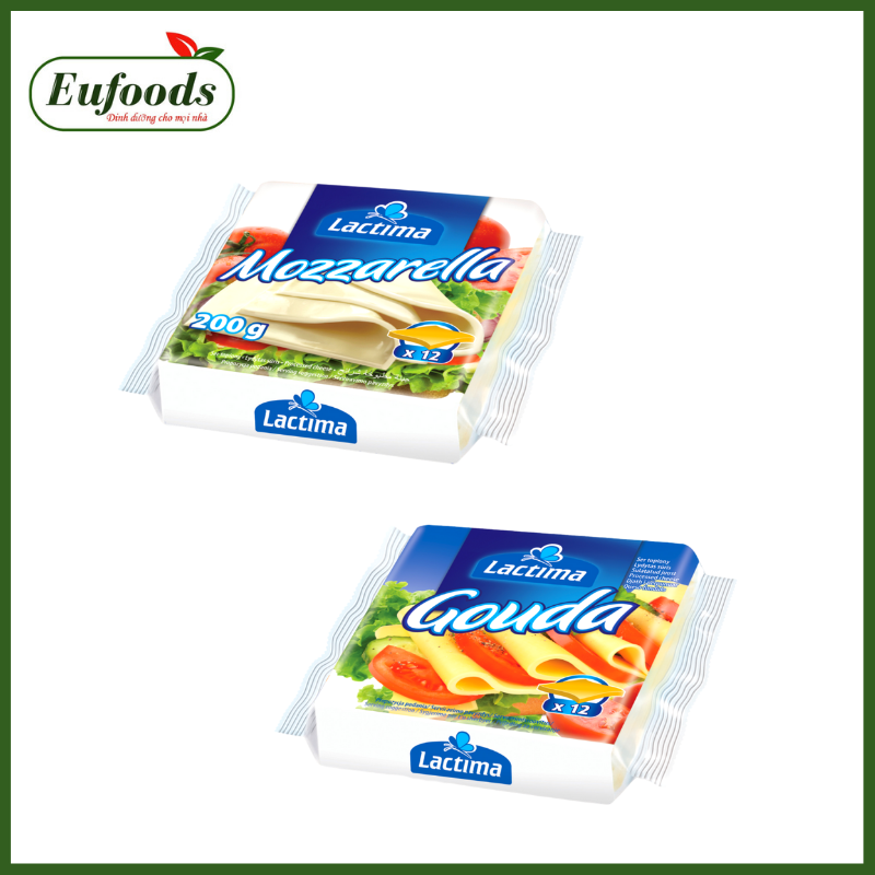 Phô Mai Lát Lactima Gouda Ba Lan 200g