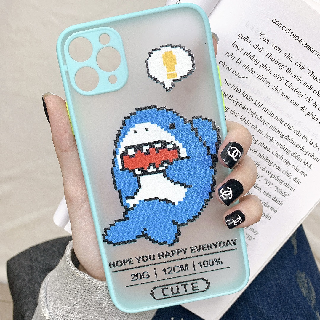 Ốp Lưng Nhám Chống Sock Va Đập Bảo Vệ Camera Happy Everyday