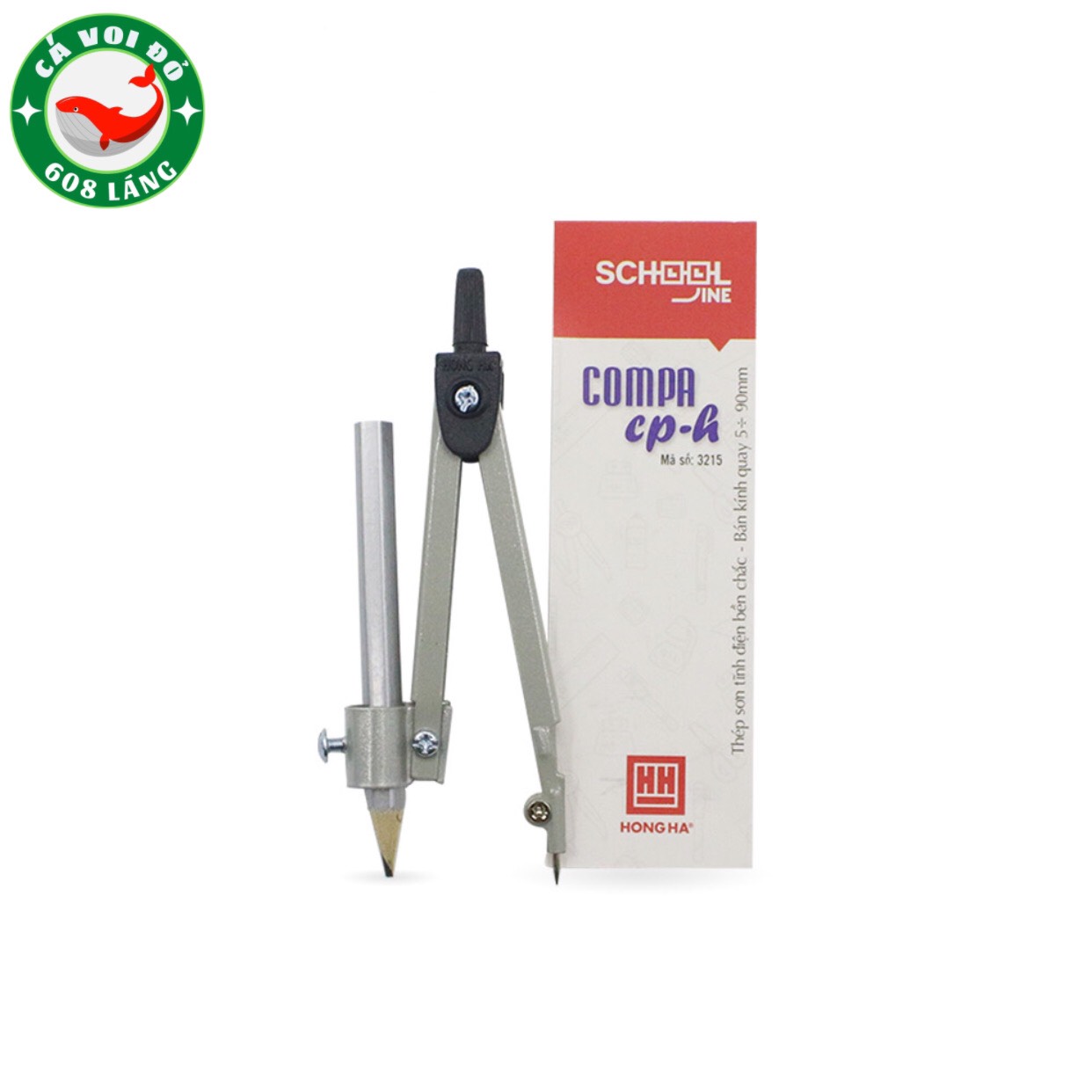 Compa bút chì gỗ học sinh CP Hồng Hà