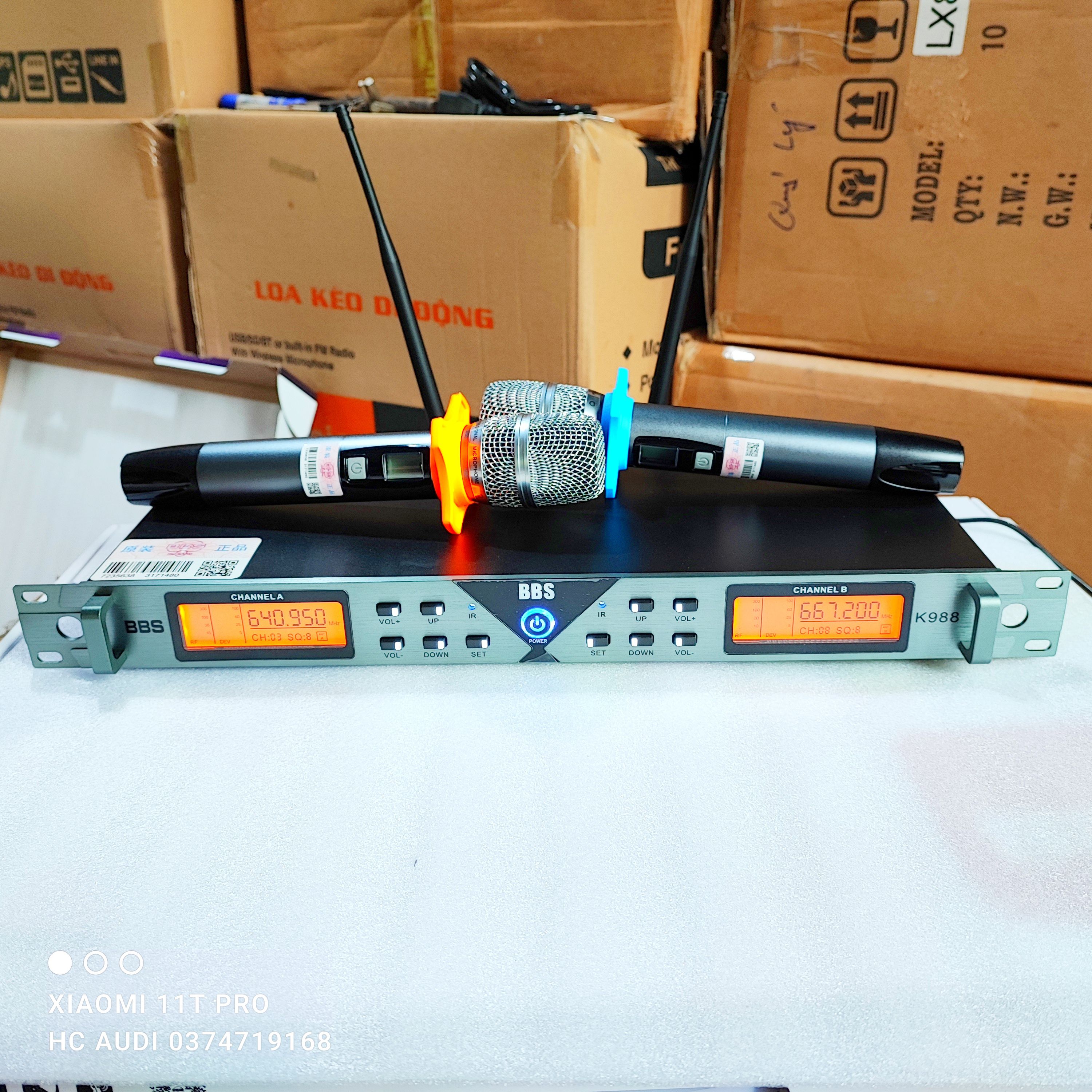 Xả ko lấy tương tác .. mic bbs k988 bản cao cấp - micro không dây k 988 sự kiện thông minh