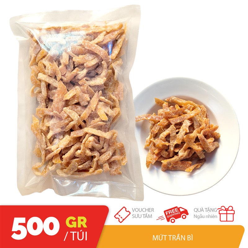 500gr mứt trần bì mứt vỏ quýt say cam thảo