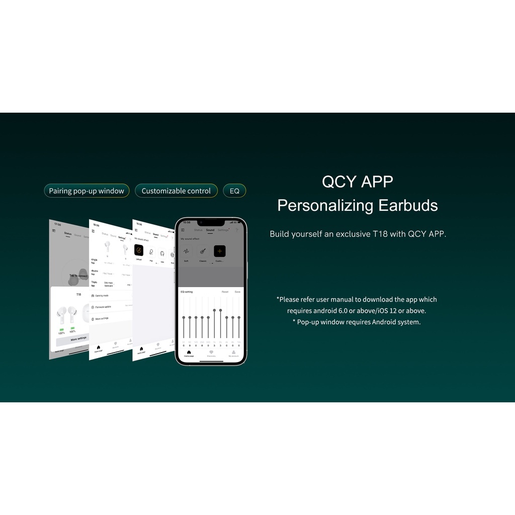 [NC] Tai Nghe Bluetooth QCY T18 | NGHE TẠP | Có Mic