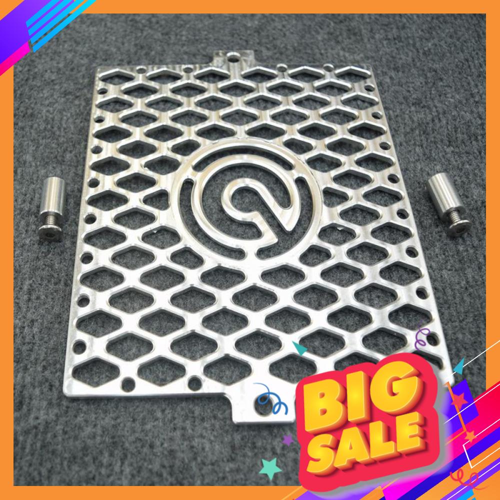 Che két nước tổ ong bằng nhôm cnc cao cấp dành cho xe raider satria fi lắp bao chuẩn