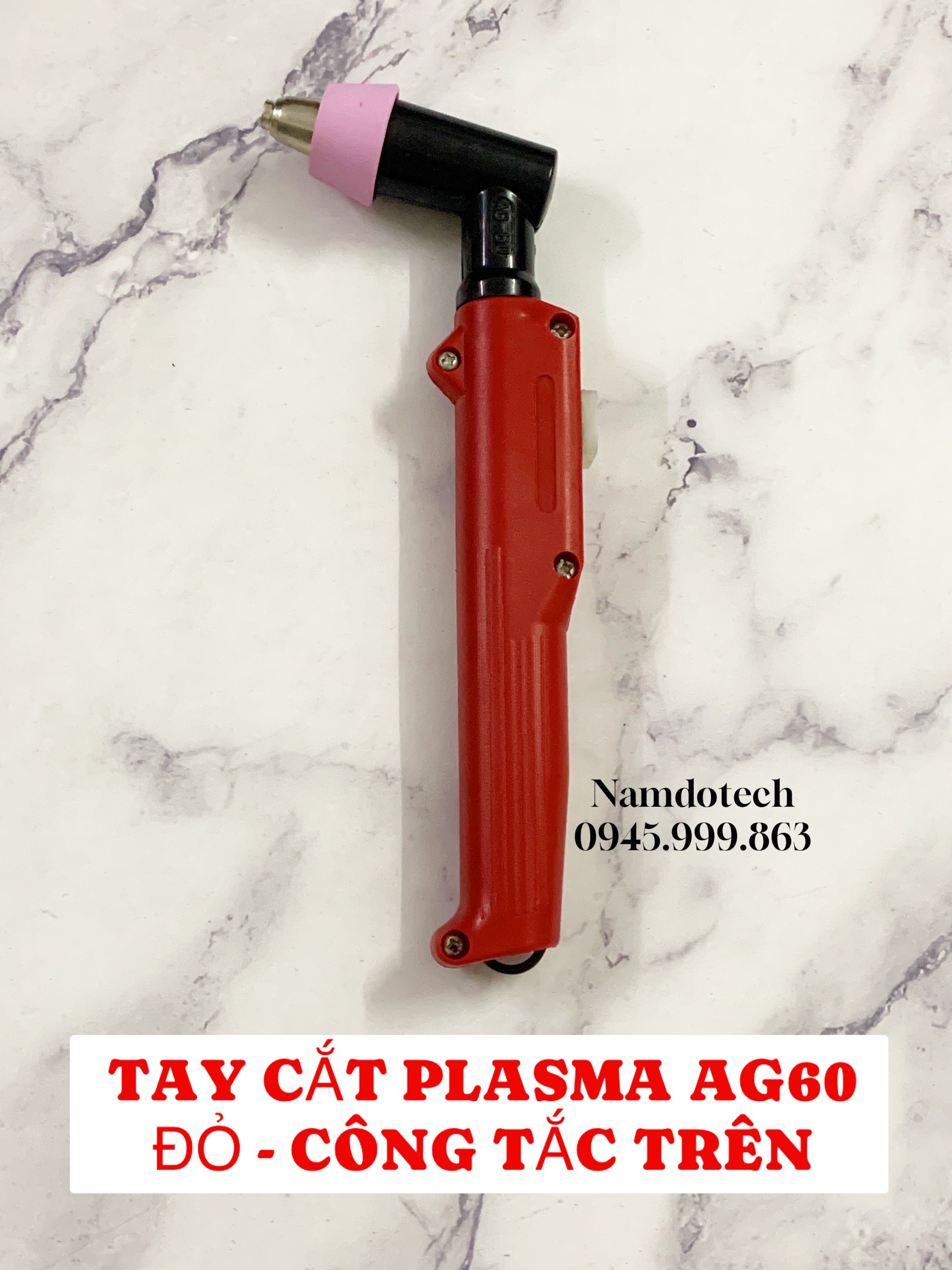 TAY CẮT Plasma AG60 Đỏ Công Tắc Trên