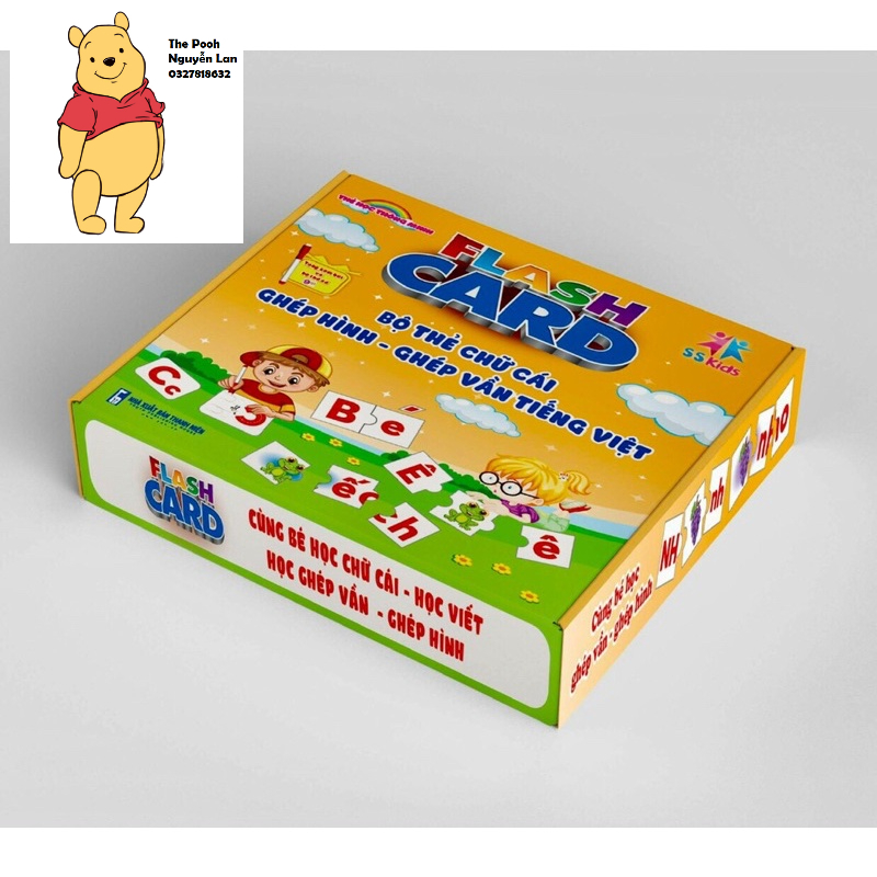 Bộ thẻ chữ cái ghép hình ghép vần tiếng việt