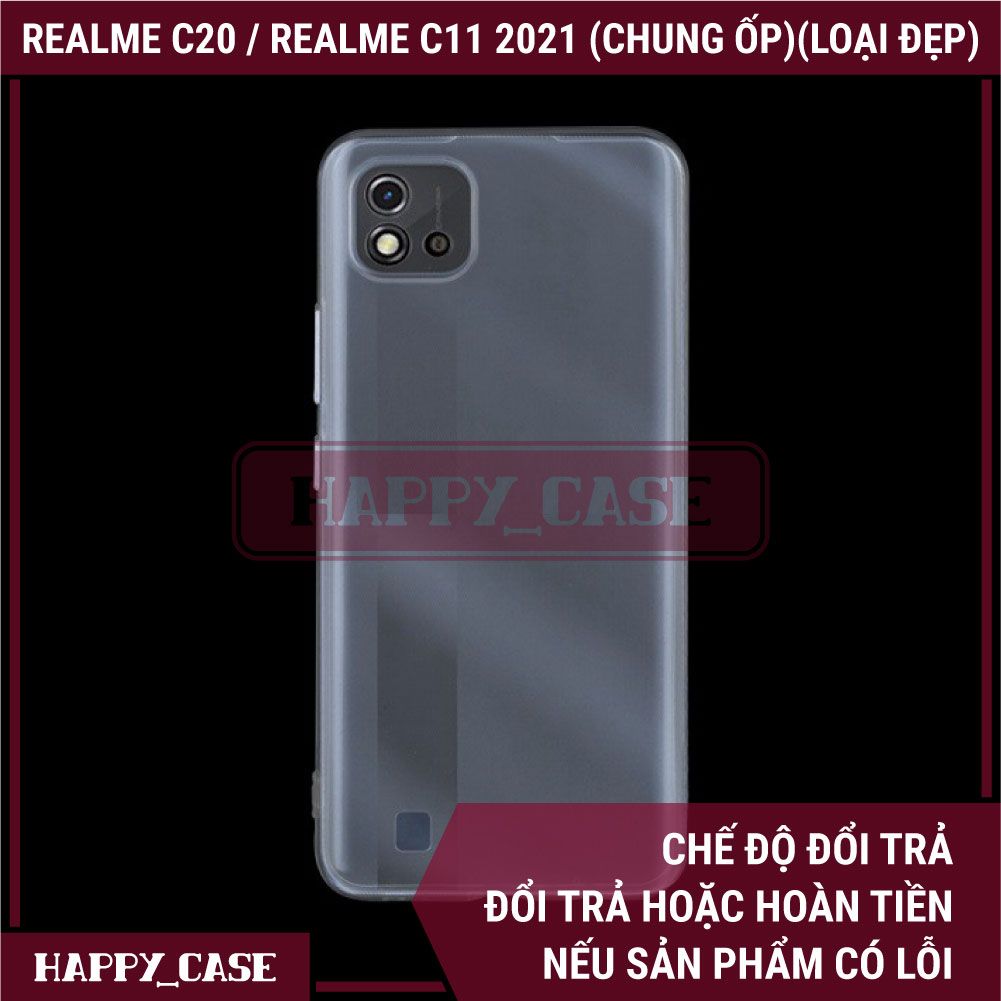 Ốp Lưng Điện Thoại Realme C20 / Realme C11 2021 (Chung Ốp Lưng)(Loại Đẹp) Thin Transparent Silicon