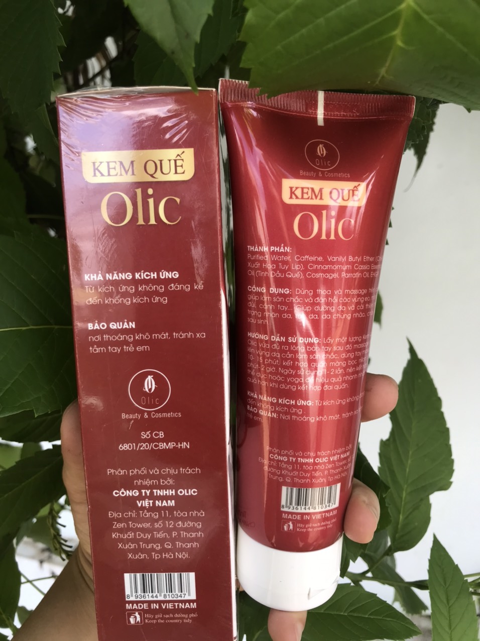 KEM QUẾ TAN MỠ OLIC.