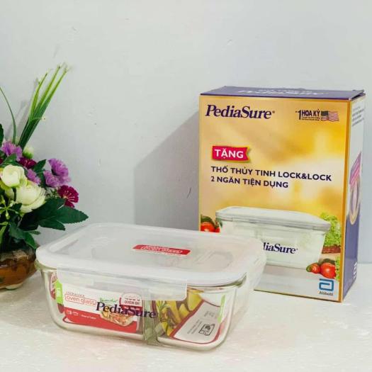 Hộp thủy tinh 2 ngăn chịu nhiệt cao cấp Lock&Lock LLG447D-ABB 1.05L