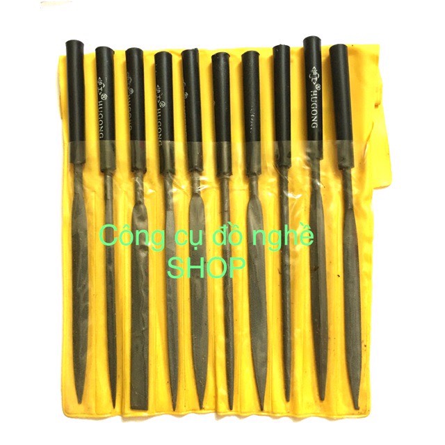 [HCM]bộ dũa đen 10 cây đủ kiểu các loại