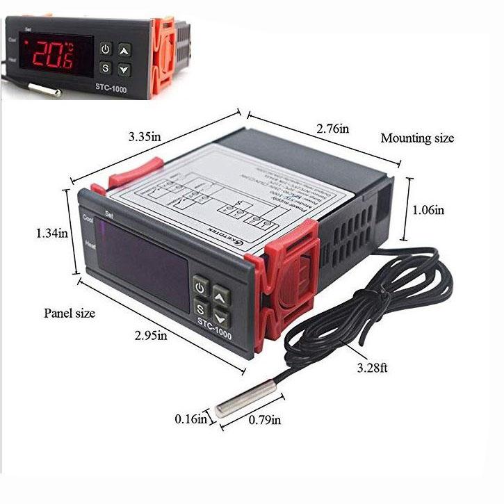 Bộ điều khiển  nhiệt độ  STC-1000 220VAC