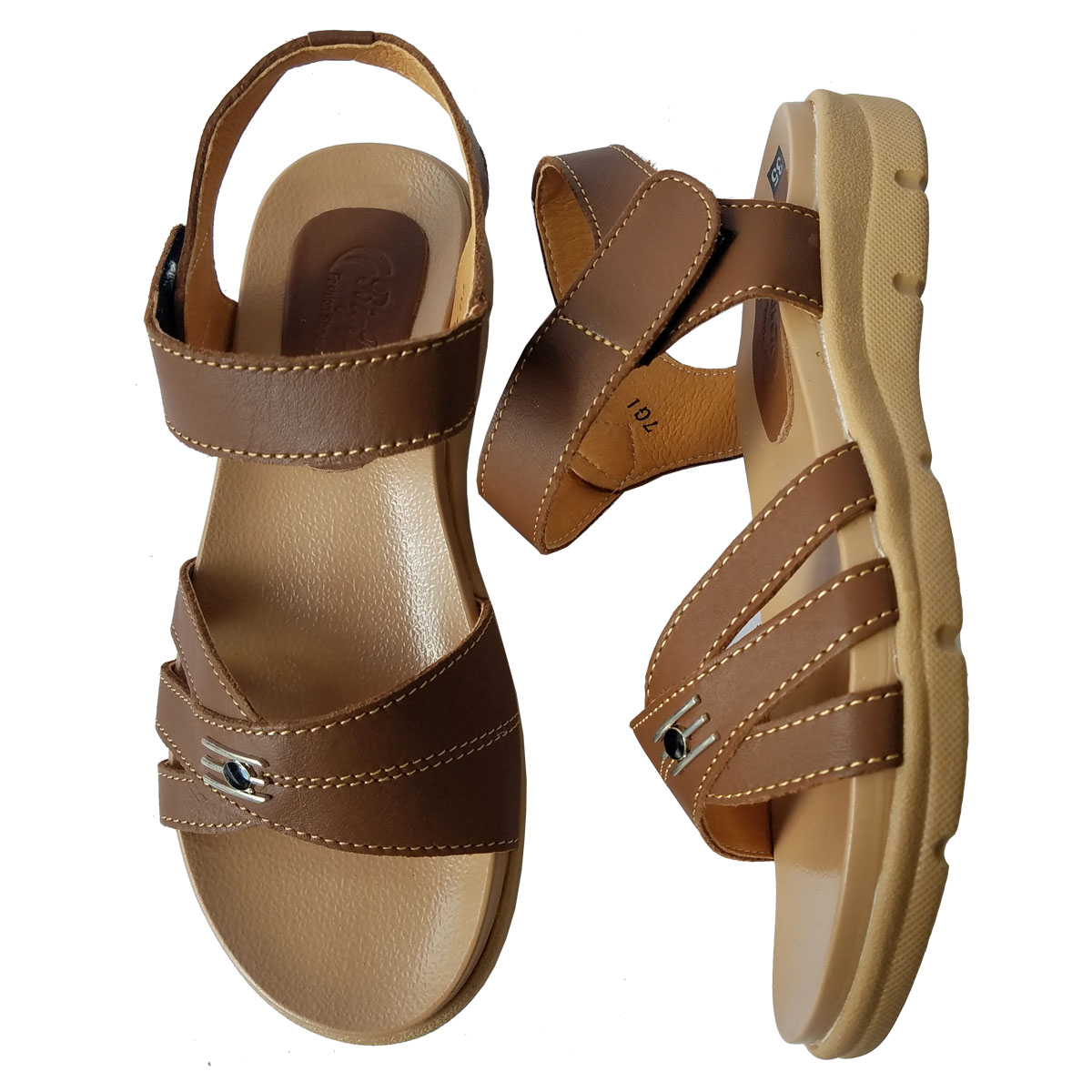 Giày Sandal Nữ BIGGBEN Da Bò Thật SDNB29
