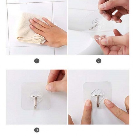 [HCM]Combo 10 Móc dán tường chịu lực siêu chắc - đa năng