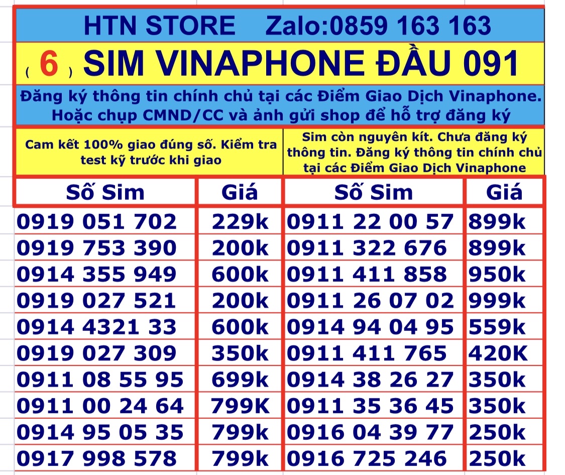 Sim vinaphone số đẹp đầu số 091 - sim vina trả trước (6)