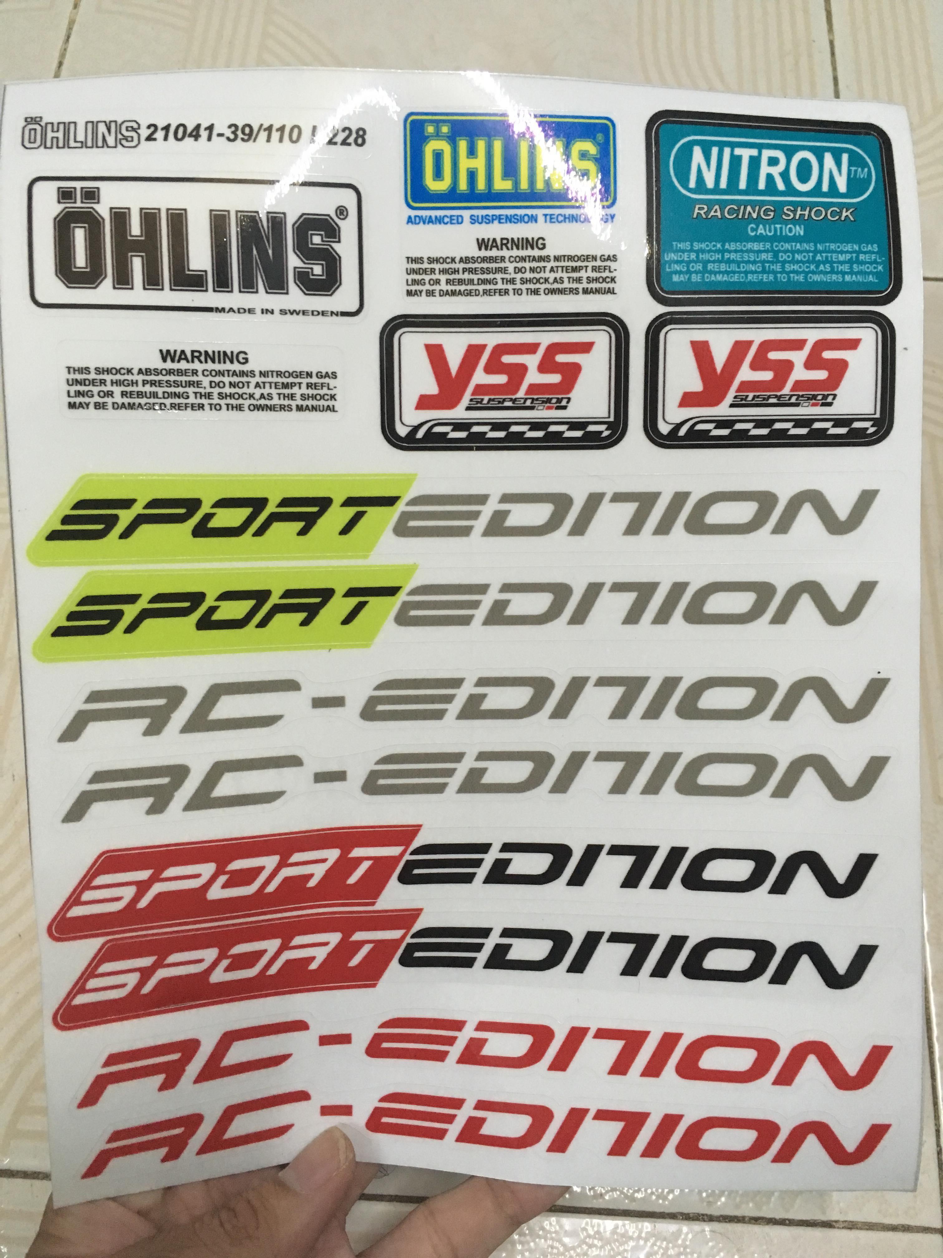 [HCM]Tem logo thông số và dán phuộc