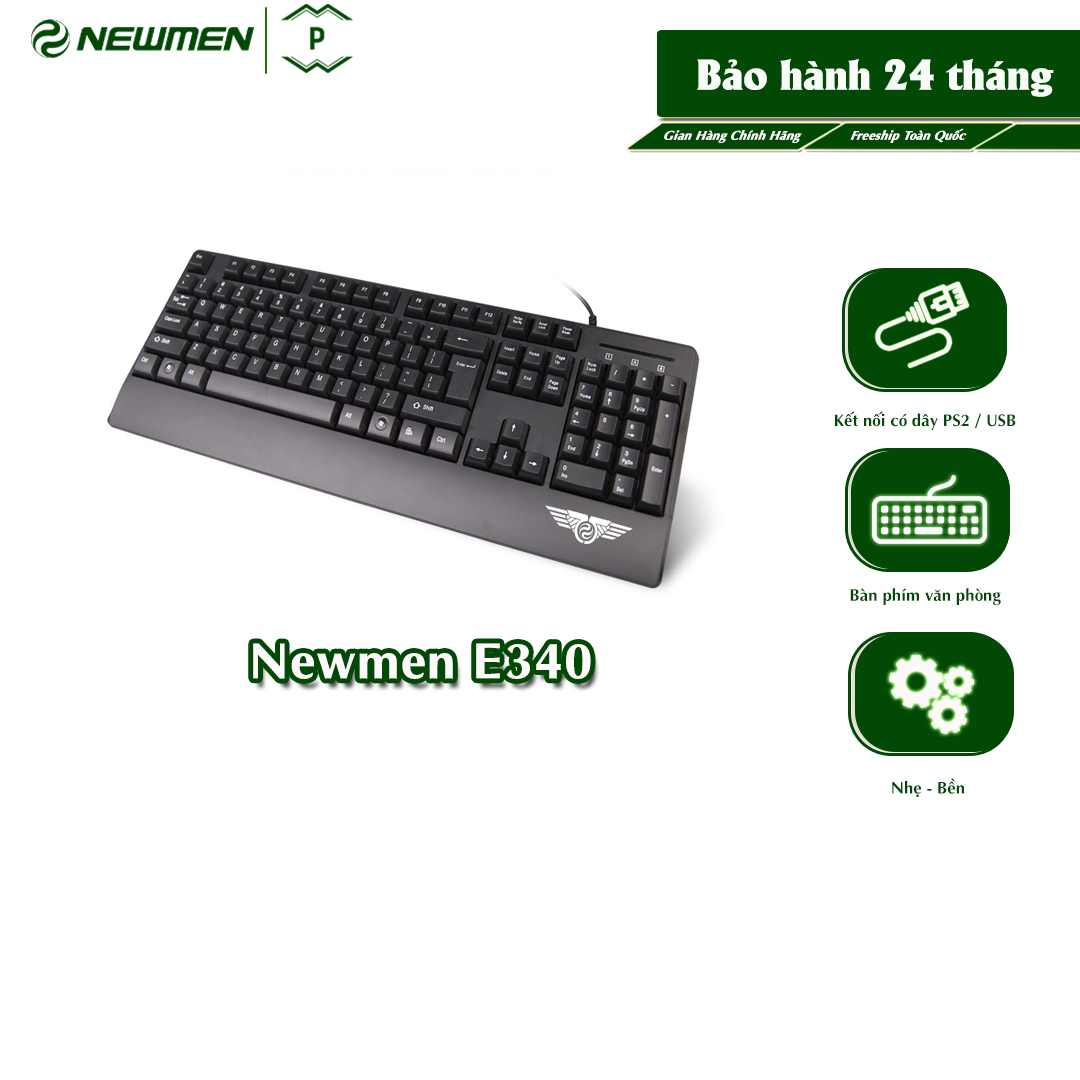 Bàn Phím Máy Tính Có Dây Newmen E340-Dùng Cho Game/Văn Phòng - Patech Electronics