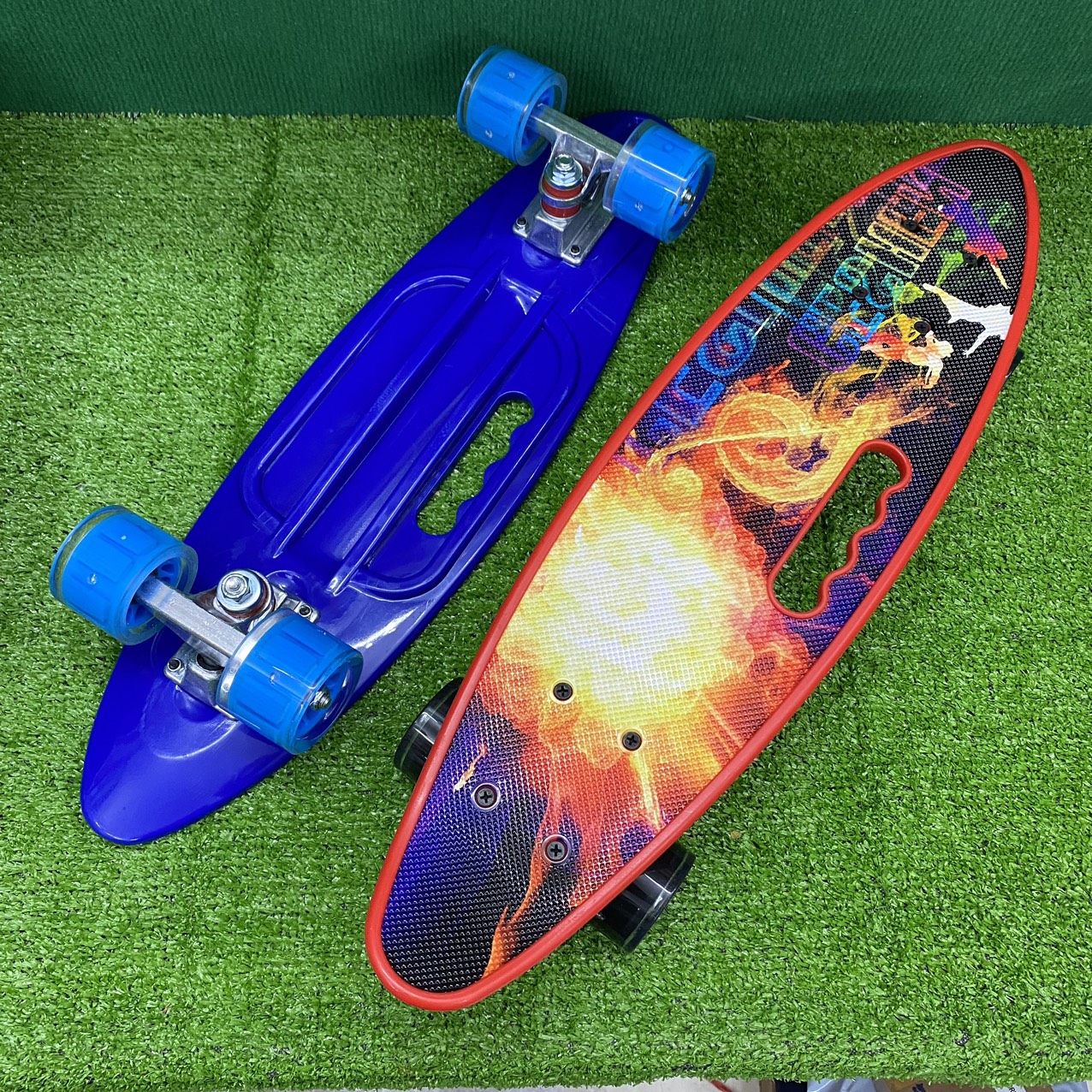 Ván trượt skateboard penny 4 bánh đèn led có tay cầm nhiều màu thỏa mái lựa chọn
