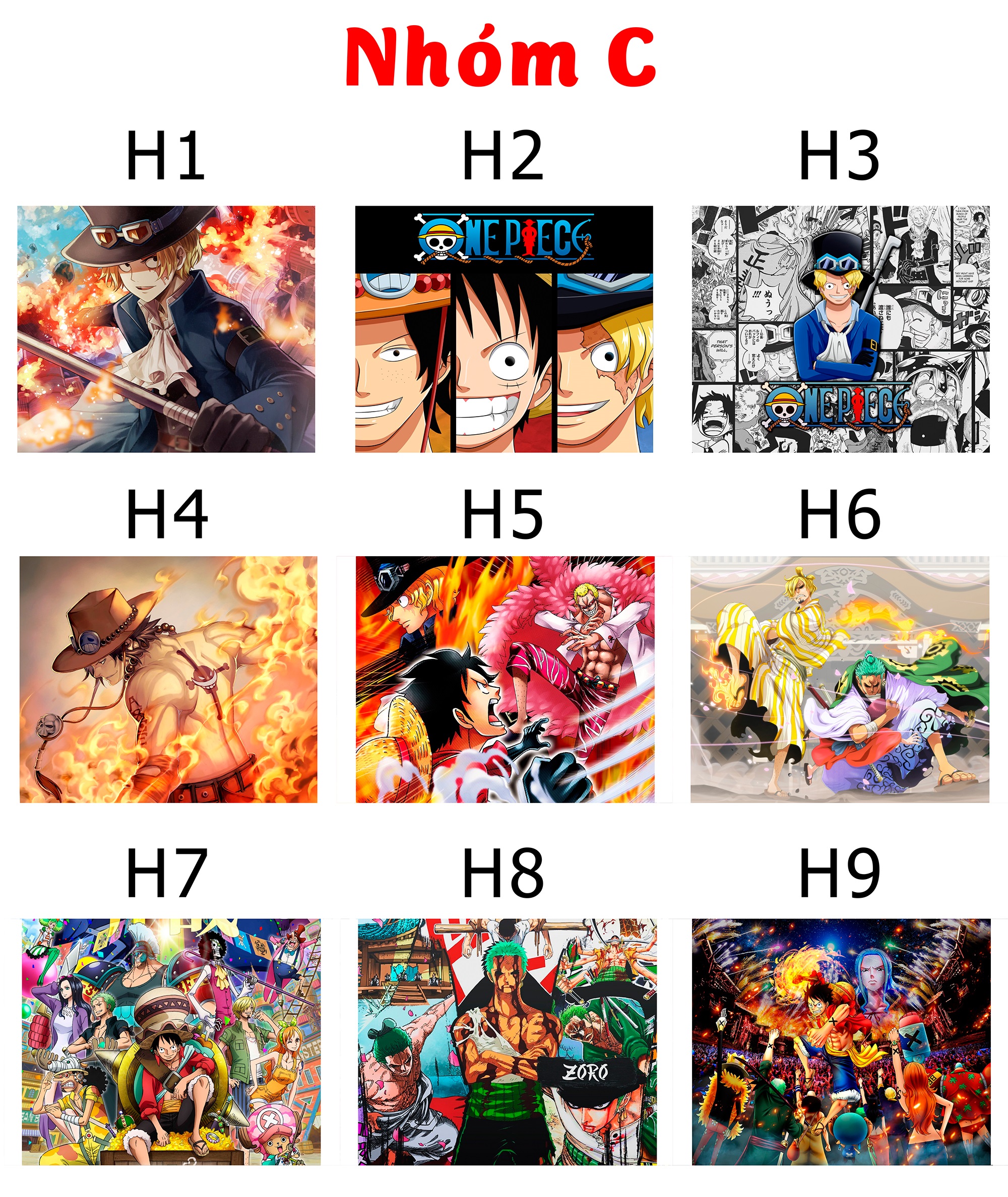 [HCM]Lót chuột anime One Piece - Size 24x20cm [ T69 Shop ]