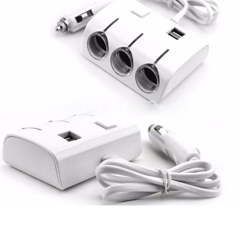 Bộ chia 3 tẩu và 2 cổng USB cho ô tô A30